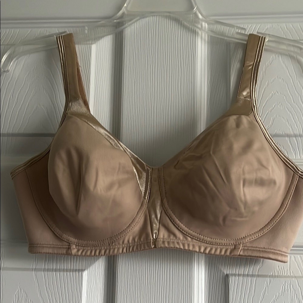 Playtex Tan Full-Coverage Bra with Wide Straps
